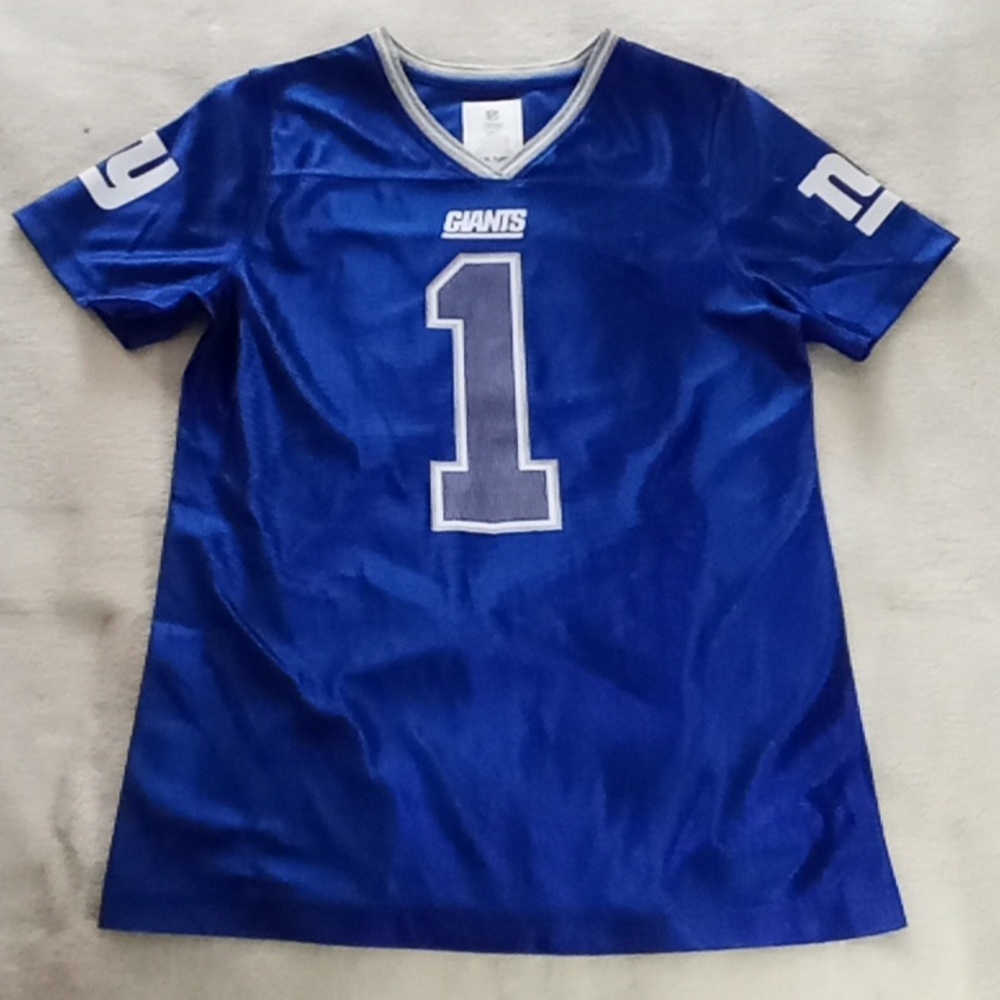 NFL GIRLS #1 BLUE GIANTS JERSEY SIZE 14/16 BRAND NEW NO TAG!!